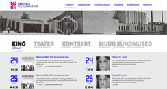 Desktop Screenshot of kultuurimaja.ee